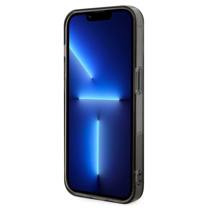 Husa iPhone 14 Pro Max Karl Lagerfeld IML MagSafe, Ikonik, negru, KLHMP14XHFCKNOK
