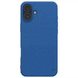 Husa iPhone 16 Nillkin Super Frosted Shield Pro, albastru