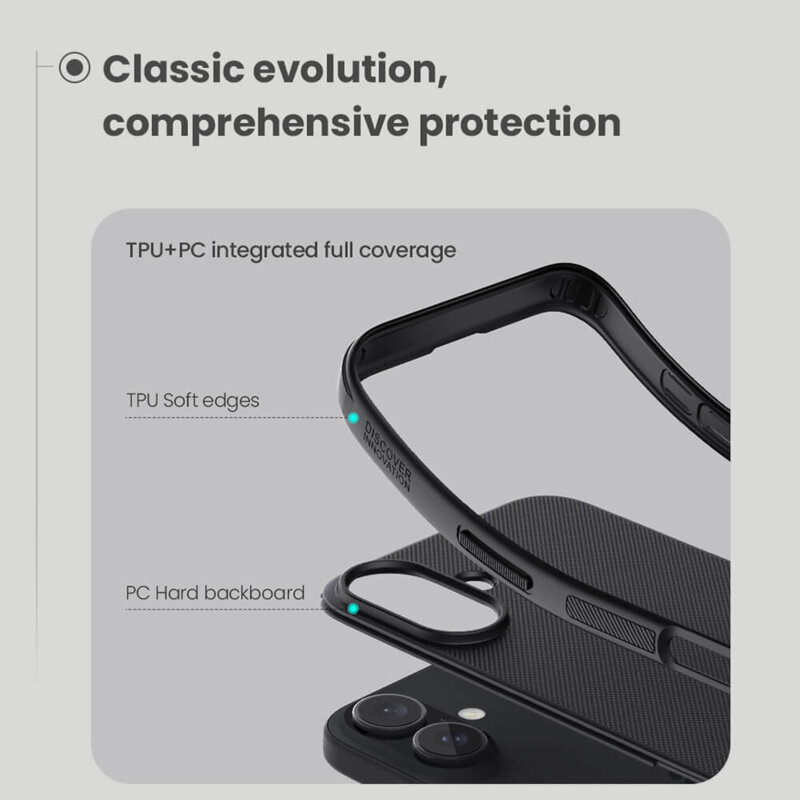 Husa iPhone 16 Nillkin Super Frosted Shield Pro, verde