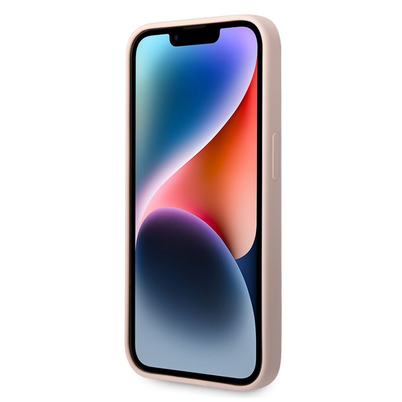 Husa Karl Lagerfeld iPhone 14 Pro Max Silicone MagSafe, Karl`s Head, roz deschis, KLHMP14XSLKHLP