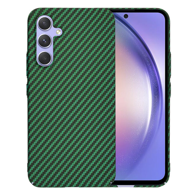 Husa Samsung Galaxy A54 Techsuit Carbonite FiberShell, verde