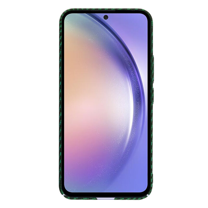 Husa Samsung Galaxy A54 Techsuit Carbonite FiberShell, verde