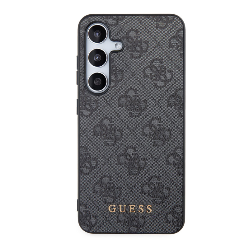 Husa originala Guess Samsung Galaxy S24 Plus Hardcase 4G Metal Gold Logo, negru, GUHCS24MG4GFGR