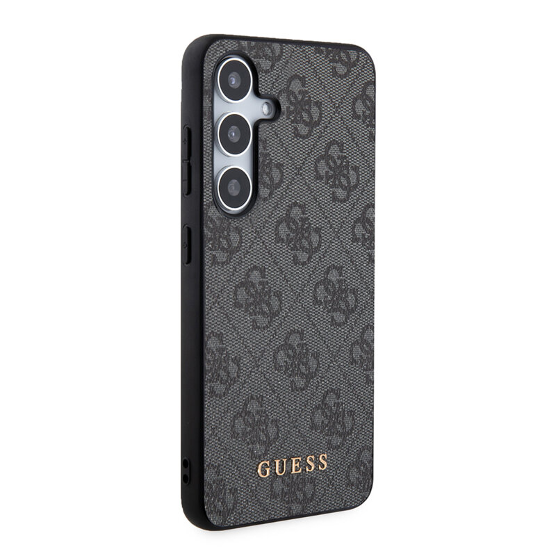 Husa originala Guess Samsung Galaxy S24 Plus Hardcase 4G Metal Gold Logo, negru, GUHCS24MG4GFGR