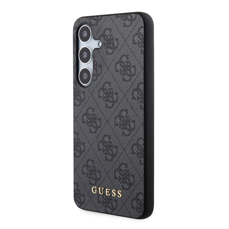 Husa originala Guess Samsung Galaxy S24 Plus Hardcase 4G Metal Gold Logo, negru, GUHCS24MG4GFGR