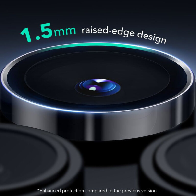 Folie sticla camera iPhone 14 Pro Max ESR Armorite Camera Lens Protectors, negru