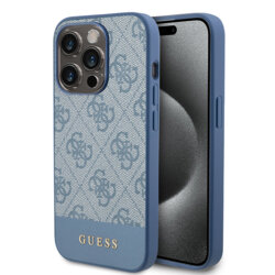 Husa originala Guess iPhone 15 Pro Max Hardcase 4G Stripe Collection, albastru. GUHCP15XG4GLBL