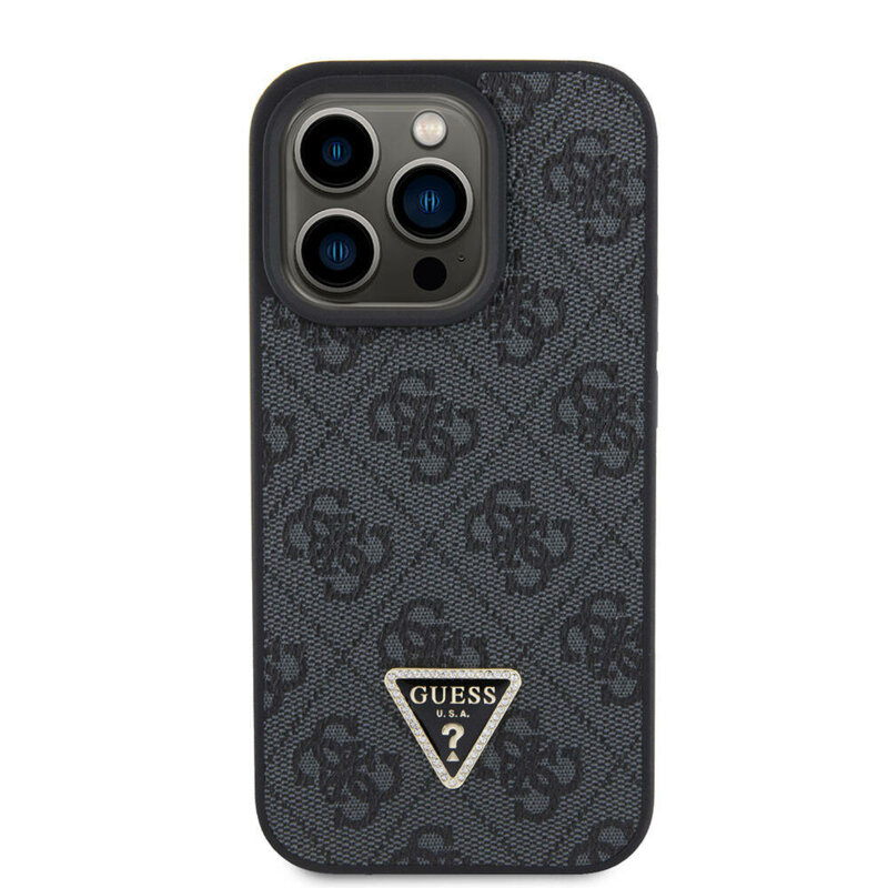 Husa Guess Crossbody 4G Metal Logo iPhone 15 Pro Max, negru, GUHCP15XP4TDSCPK