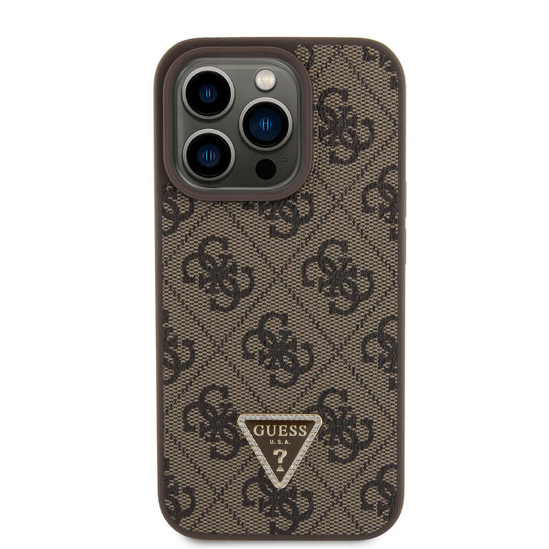 Husa Guess Crossbody 4G Metal Logo iPhone 15 Pro Max, maro, GUHCP15XP4TDSCPW