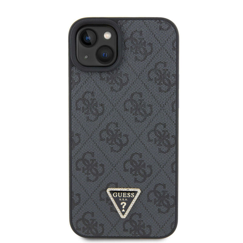 Husa Guess Crossbody 4G Metal Logo iPhone 15, negru, GUHCP15SP4TDSCPK