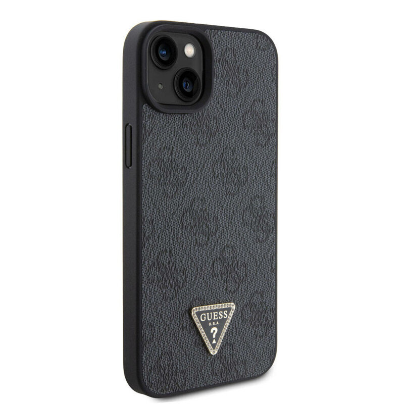 Husa Guess Crossbody 4G Metal Logo iPhone 15, negru, GUHCP15SP4TDSCPK