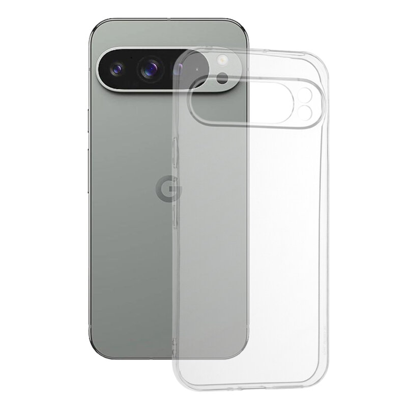 Husa Google Pixel 9 Pro XL Techsuit Clear Silicone, transparenta