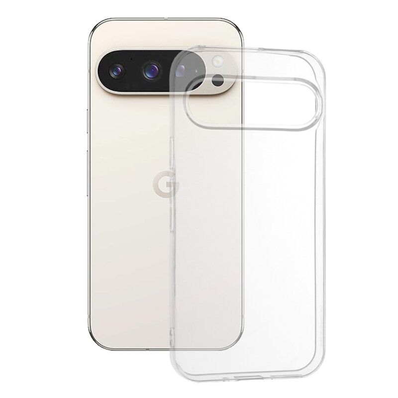 Husa Google Pixel 9 Pro Techsuit Clear Silicone, transparenta