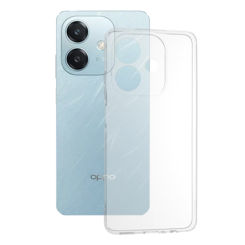 Husa Oppo A60 5G Techsuit Clear Silicone, transparenta