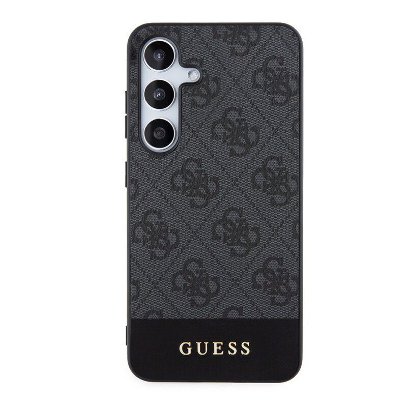 Husa originala Guess Samsung Galaxy S24 Plus Hardcase 4G Stripe Collection, negru, GUHCS24MG4GLGR