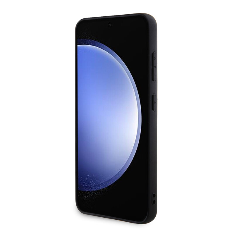 Husa originala Guess Samsung Galaxy S24 Plus Hardcase 4G Stripe Collection, negru, GUHCS24MG4GLGR