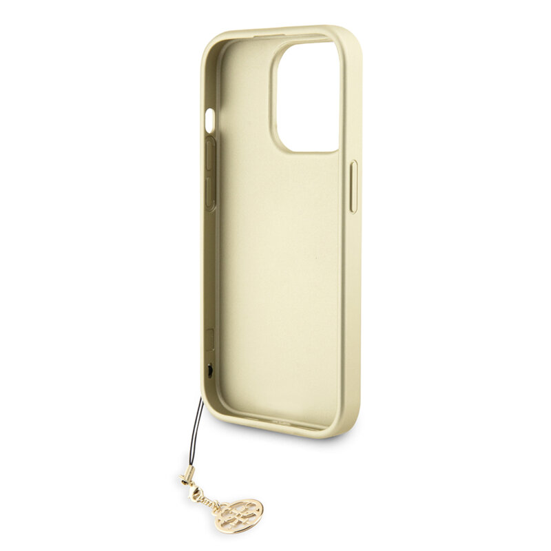 Husa originala Guess iPhone 15 Pro Max Hardcase 4G Charms Collection, gri, GUHCP15XGF4GGR