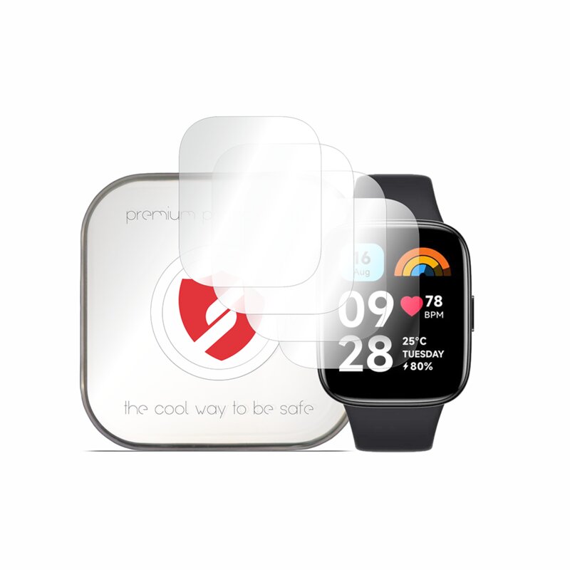 [Pachet 4x] Folie regenerabila premium Xiaomi Redmi Watch 3 Active Smart Protection Classic, transparenta