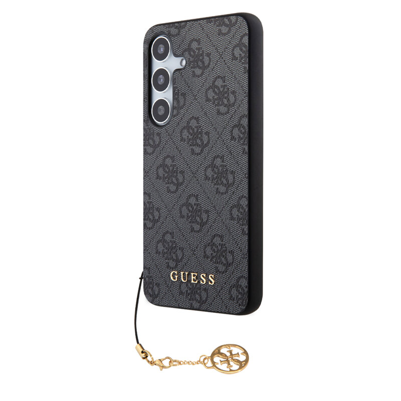 Husa originala Guess Samsung Galaxy S24 Plus Hardcase 4G Charms Collection, negru, GUHCS24MGF4GGR