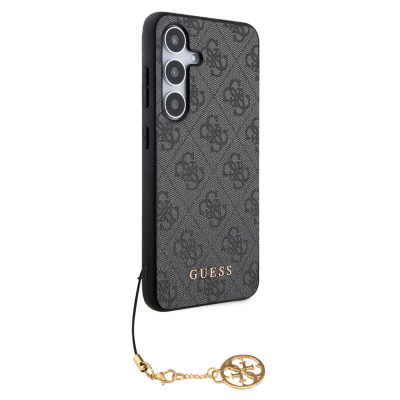 Husa originala Guess Samsung Galaxy S24 Hardcase 4G Charms Collection, negru, GUHCS24SGF4GGR