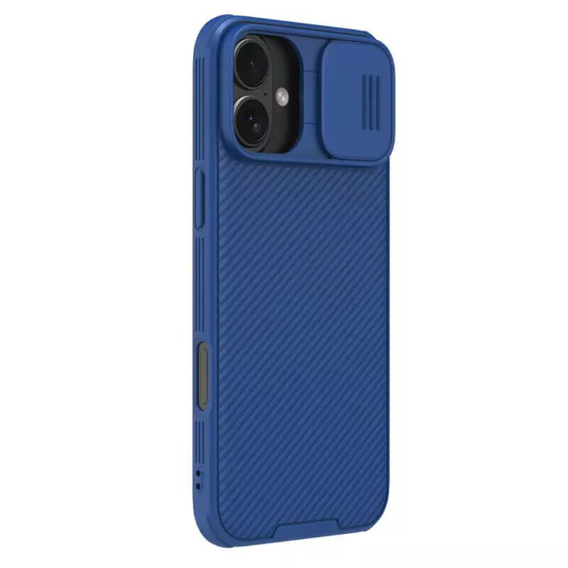 Husa iPhone 16 Plus Nillkin CamShield Pro, albastru