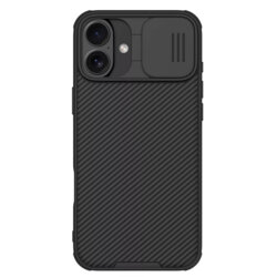 Husa iPhone 16 Plus Nillkin CamShield Pro, negru