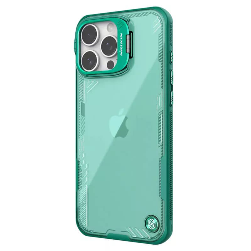 Husa iPhone 16 Pro Nillkin Iceblade Prop, cu decupaj camera, verde