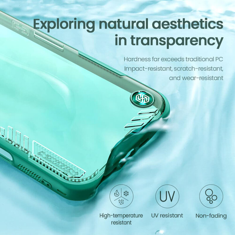 Husa iPhone 16 Pro Nillkin Iceblade Prop, cu decupaj camera, verde