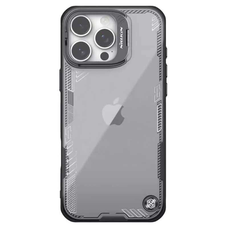 Husa iPhone 16 Pro Nillkin Iceblade Prop, cu decupaj camera, negru