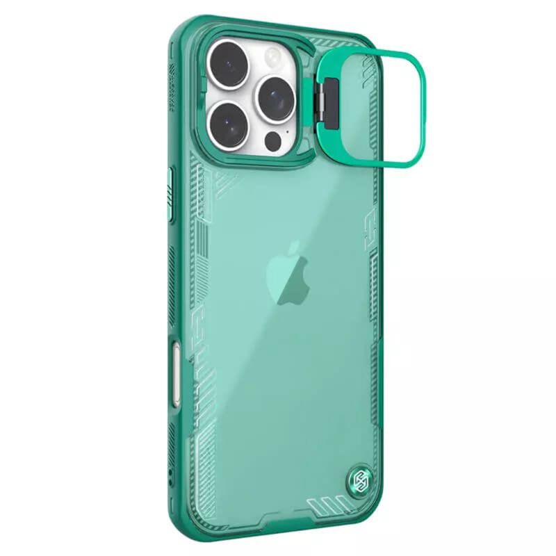 Husa iPhone 16 Pro Max Nillkin Iceblade Prop, cu decupaj camera, verde