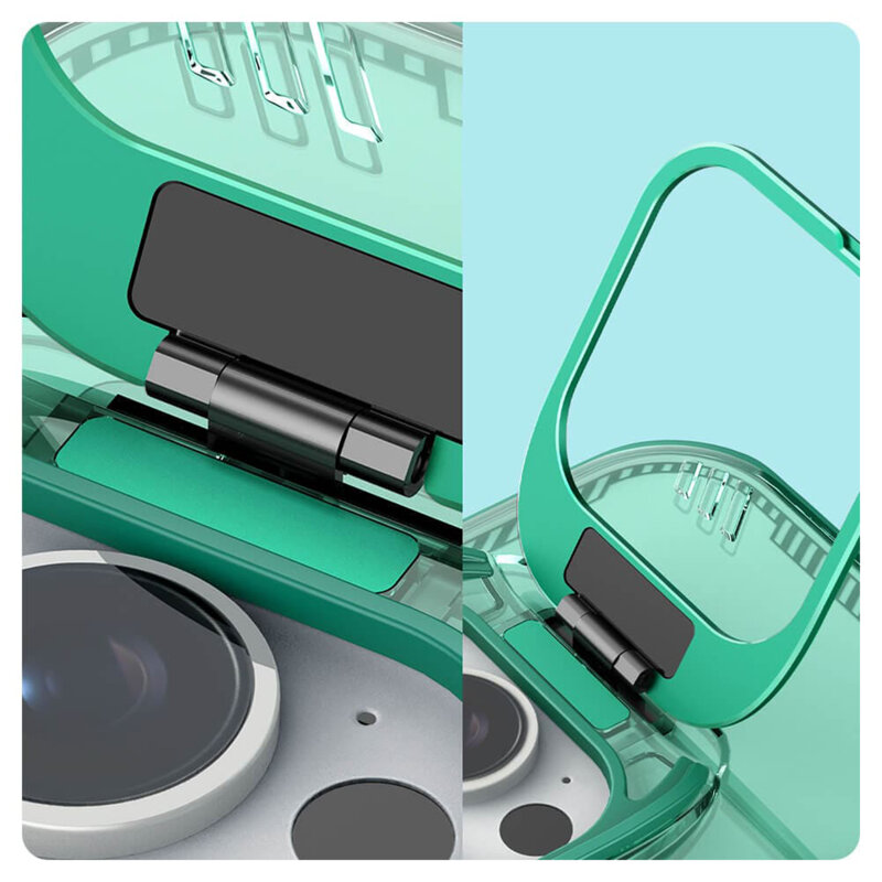 Husa iPhone 16 Pro Nillkin Iceblade Prop Magnetic, cu decupaj camera, negru