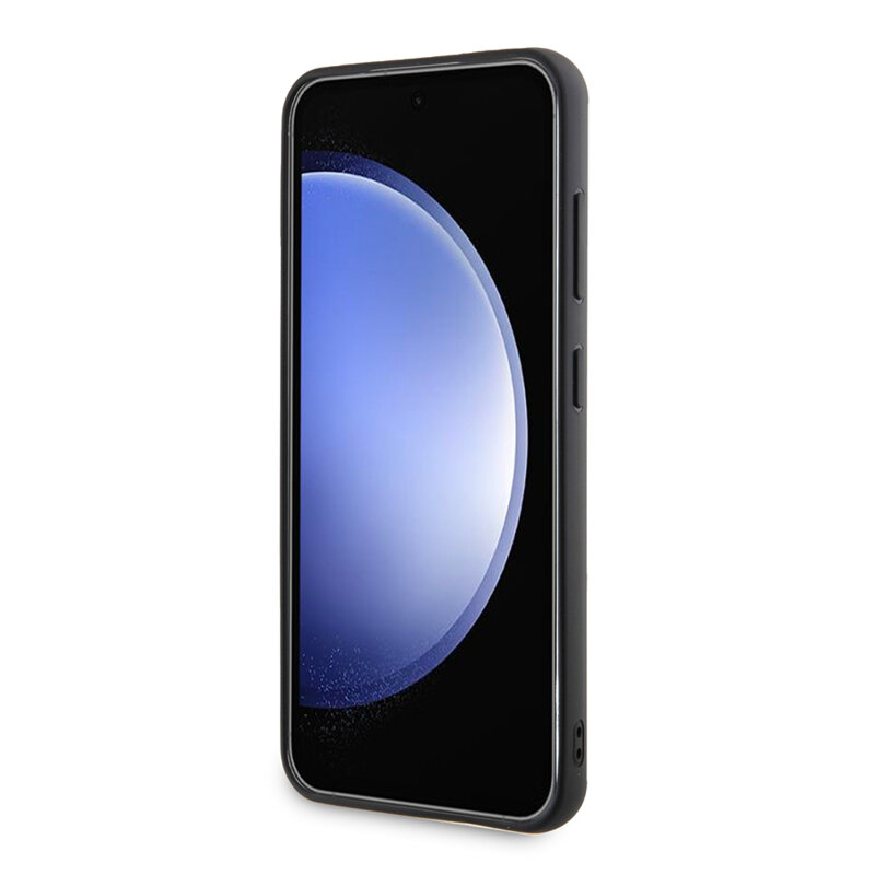 Husa originala Samsung Galaxy S24 Karl Lagerfeld 3D Design, Rubber Ikonik, negru, KLHCS24S3DRKINK