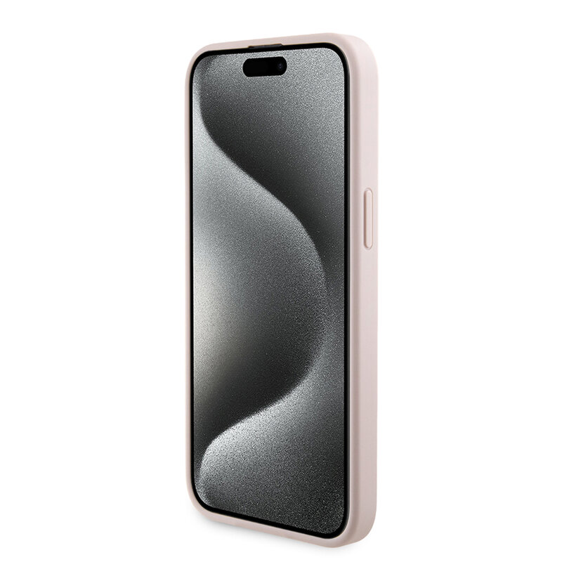 Husa iPhone 15 Pro Max Guess Hardcase Powerbank MagSafe, roz, GUBPM5P15X4GEMGP