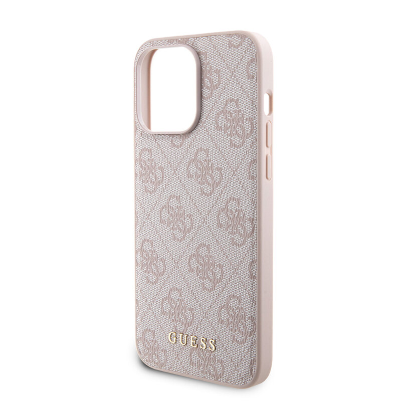 Husa iPhone 15 Pro Max Guess Hardcase Powerbank MagSafe, roz, GUBPM5P15X4GEMGP