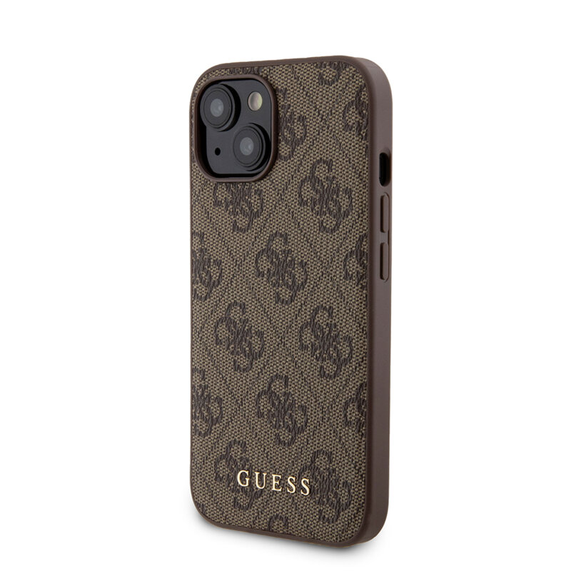 Husa iPhone 15 Guess Hardcase Powerbank MagSafe, maro, GUBPM5P15S4GEMGW