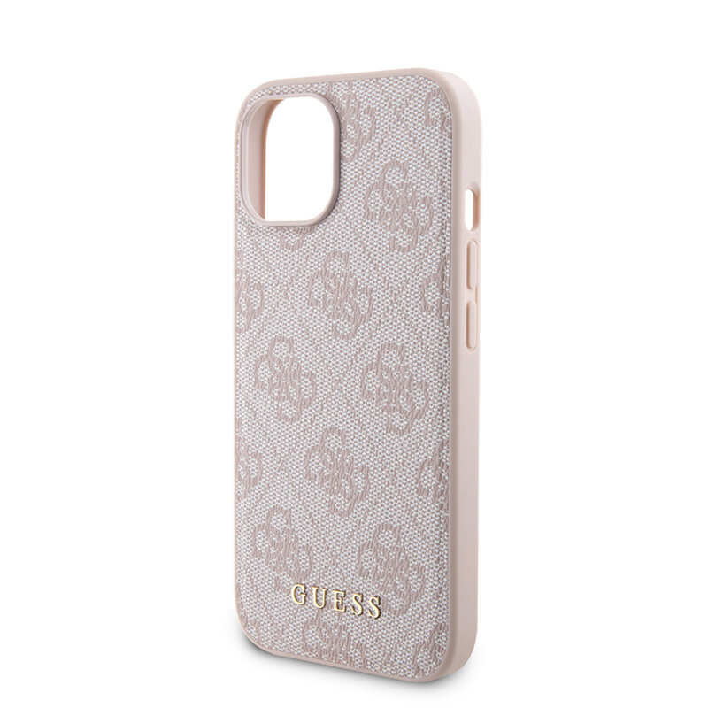 Husa iPhone 15 Guess Hardcase Powerbank MagSafe, roz, GUBPM5P15S4GEMGP