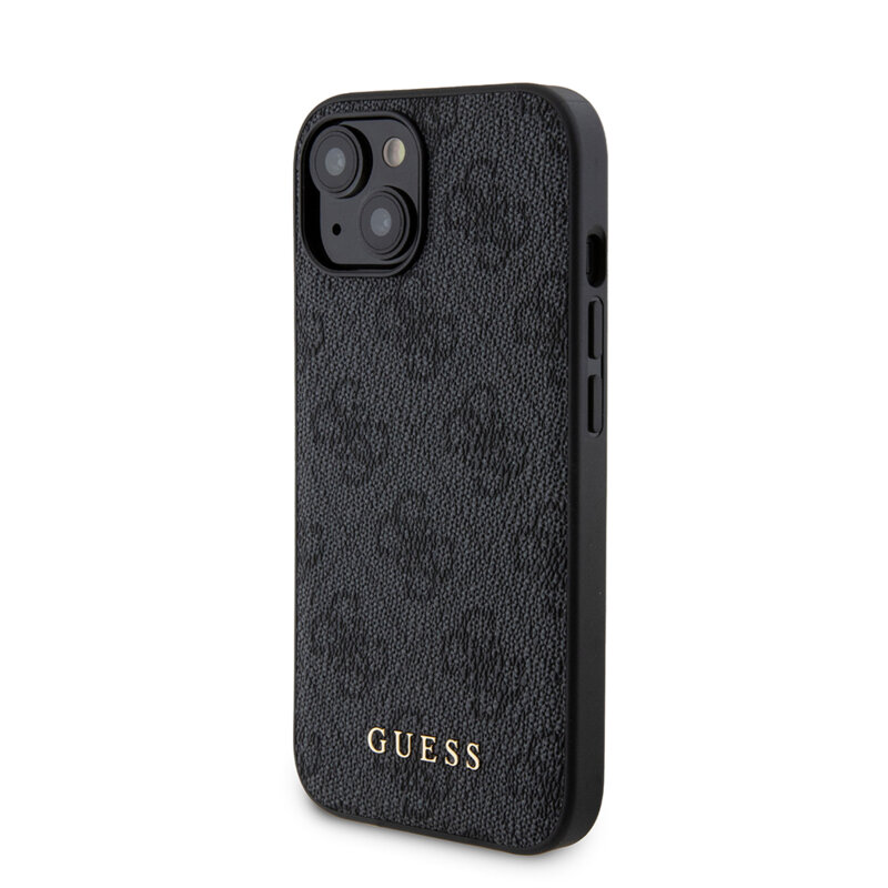 Husa iPhone 15 Guess Hardcase Powerbank MagSafe, negru, GUBPM5P15S4GEMGK