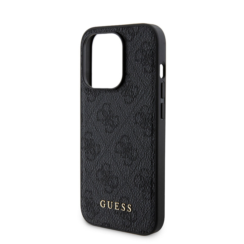 Husa iPhone 15 Pro Guess Hardcase Powerbank MagSafe, negru, GUBPM5P15L4GEMGK