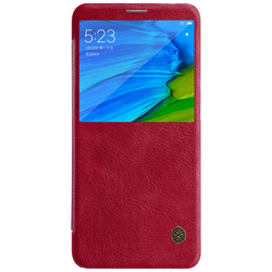 Husa Xiaomi Redmi Note 5 Pro Flip Nillkin QIN Rosu