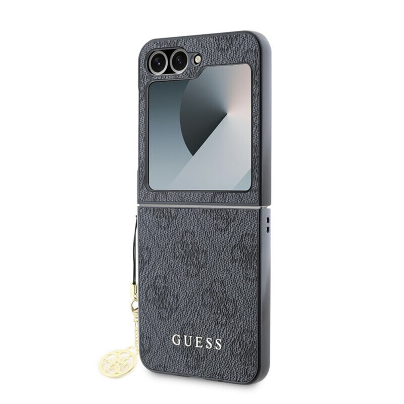 Husa originala Guess Samsung Galaxy Z Flip6 Hardcase 4G Charm, negru, GUHCZF6GF4GGR