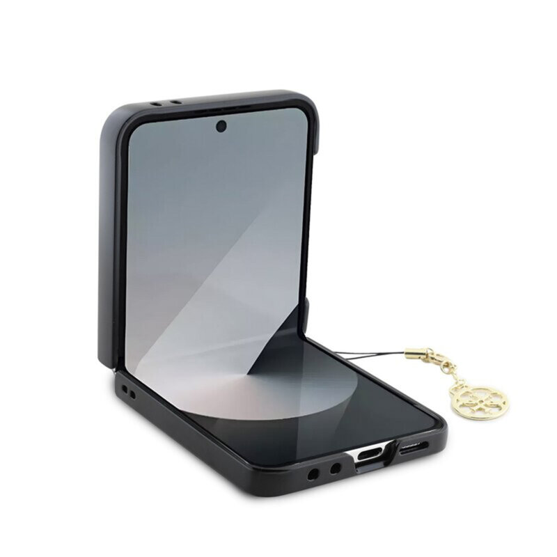 Husa originala Guess Samsung Galaxy Z Flip6 Hardcase 4G Charm, maro, GUHCZF6GF4GBR