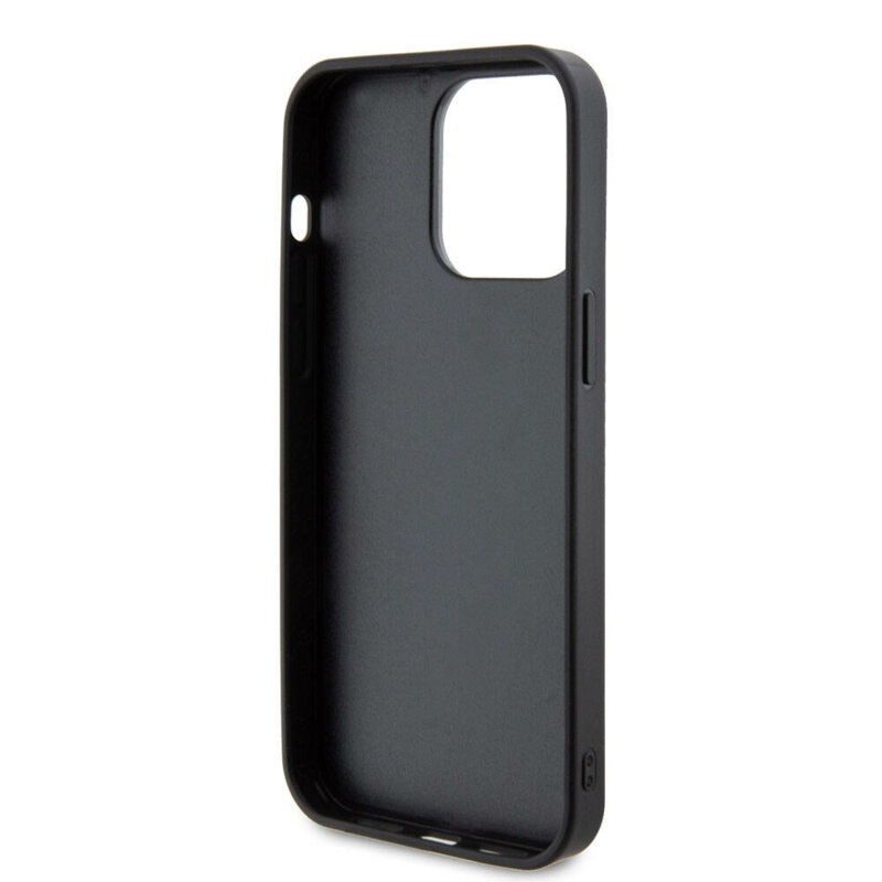 Husa originala Guess iPhone 15 Pro Rhinestone Metal Logo, mov, GUHCP15LPFGSBSP