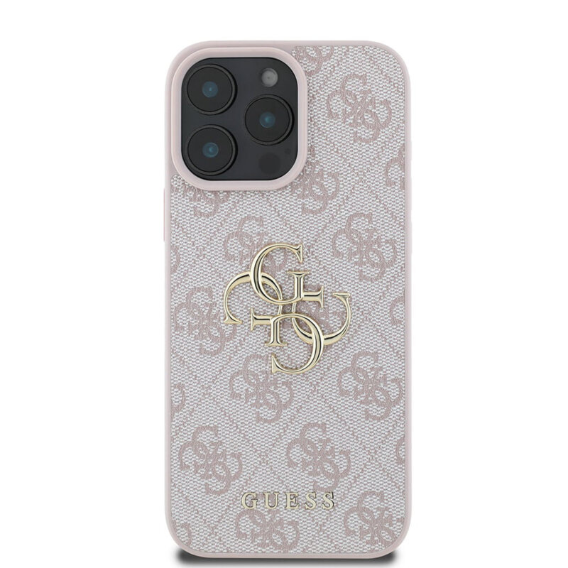 Husa originala Guess iPhone 16 Pro Max Hardcase 4G Big Logo, roz, GUHCP16X4GMGPI