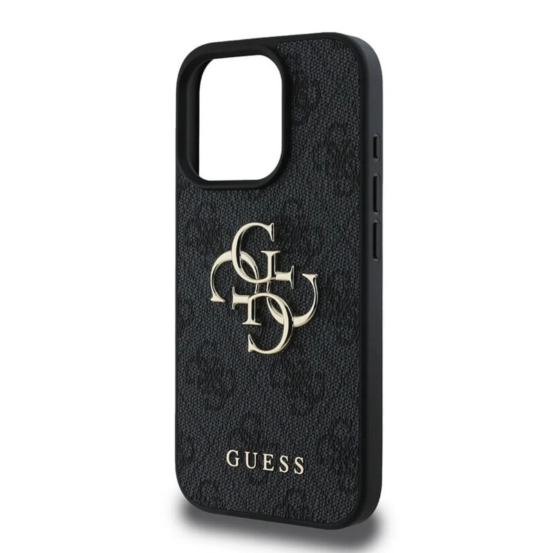 Husa originala Guess iPhone 16 Pro Max Hardcase 4G Big Logo, negru, GUHCP16X4GMGGR