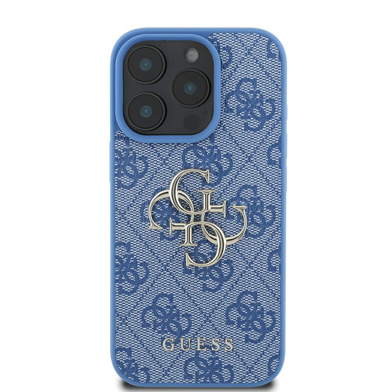 Husa originala Guess iPhone 16 Pro Hardcase 4G Big Logo, albastru, GUHCP16L4GMGBL