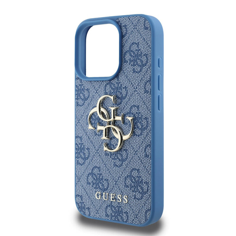 Husa originala Guess iPhone 16 Pro Hardcase 4G Big Logo, albastru, GUHCP16L4GMGBL