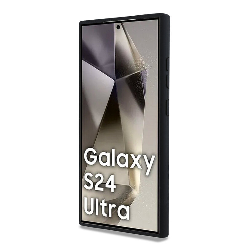 Husa Karl Lagerfeld Samsung Galaxy S24 Ultra Silicone, Choupette Metal Pin, negru, KLHCS24LSMHCNPK