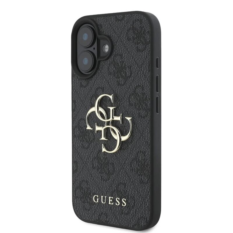 Husa originala Guess iPhone 16 Hardcase 4G Big Logo, negru, GUHCP16S4GMGGR
