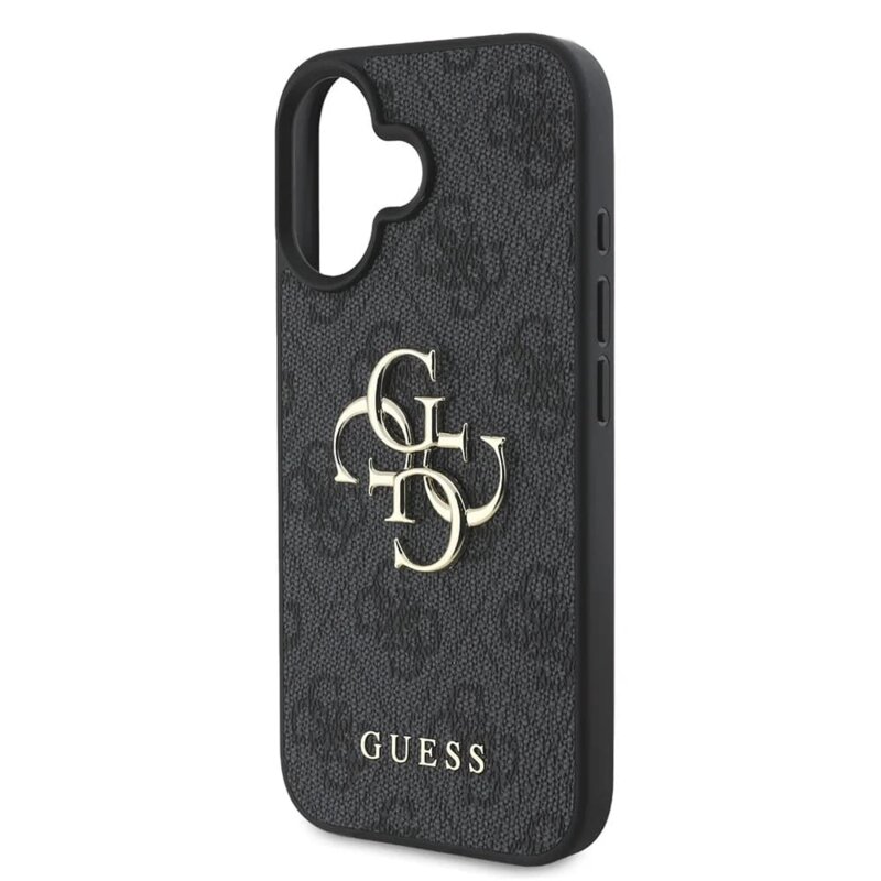 Husa originala Guess iPhone 16 Hardcase 4G Big Logo, negru, GUHCP16S4GMGGR
