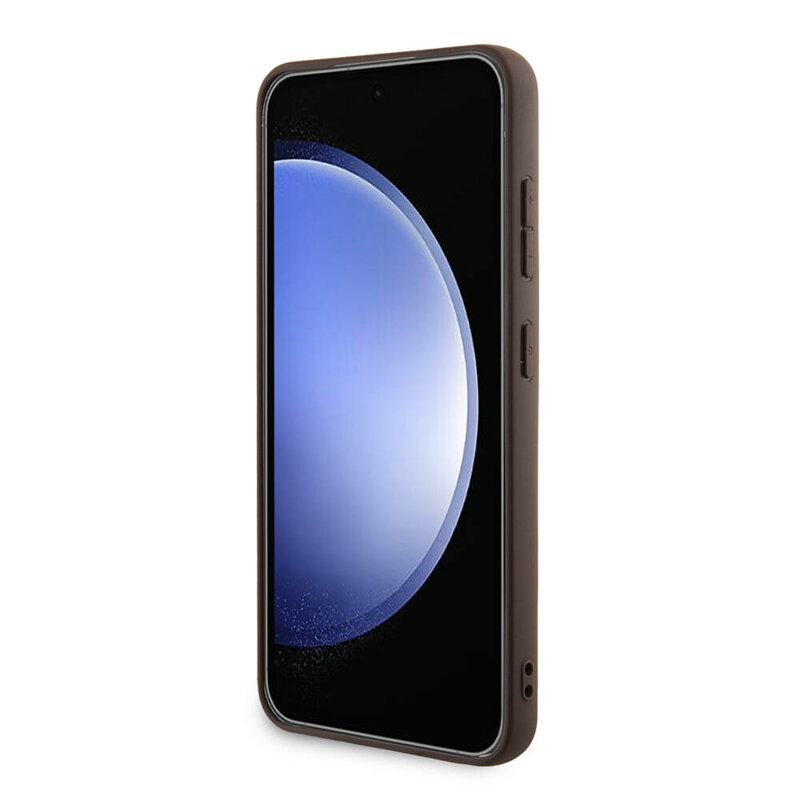 Husa originala Guess Samsung Galaxy S24 Plus Hardcase 4G Triangle Metal Logo, alb, GUHCS24MPG4GPH